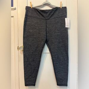NWT Athleta Altitude Tight in Polartec Power Stretch Dark Grey Tight Size 2XL